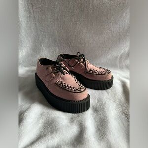 T.U.K. Baby Pink Creepers